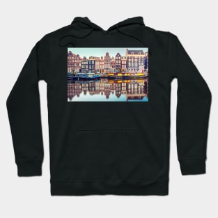 Evening Amsterdam Skyline Hoodie